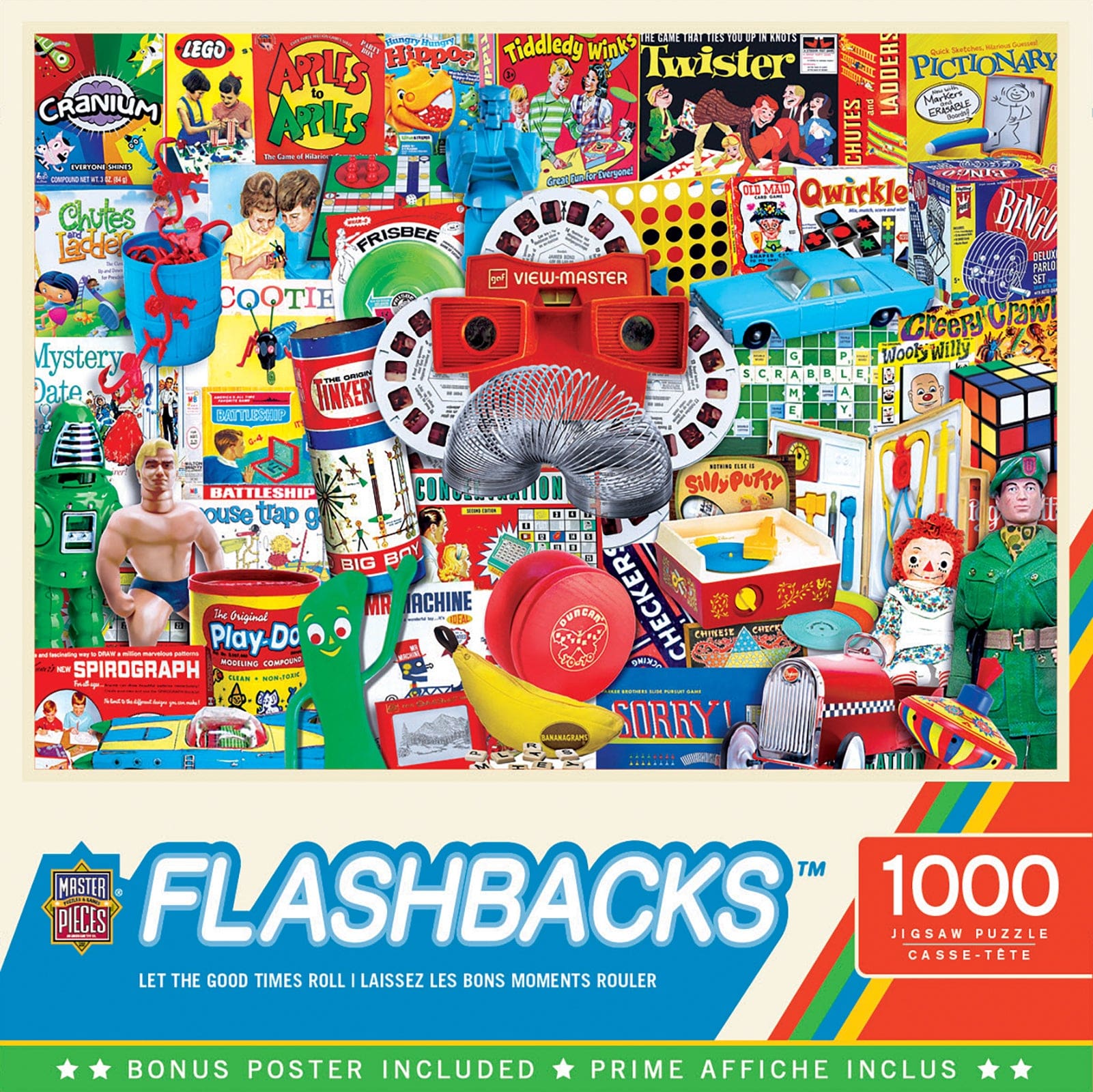 FLASHBACKS-1000 PC LET THE GOOD TIMES ROLL – Simply Wonderful Toys