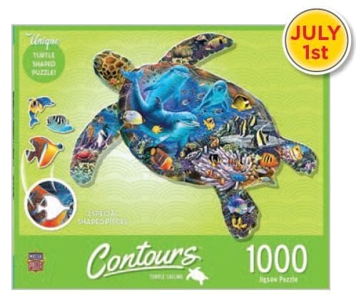 SHAPED PUZZLE-1000 PC TURTLE SAILING