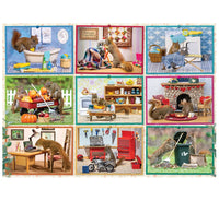 COBBLE HIL 1000 PC SQUIRRELS AT HOME