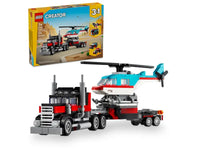 LEGO CREATOR FLATBED TRUCK WITH HELICOPTER
