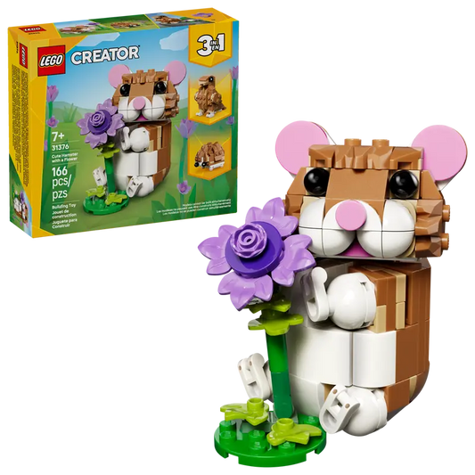 LEGO CREATOR CUTE HAMSTER WITH A FLOWER