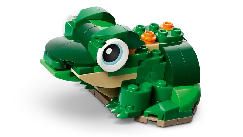 LEGO CREATOR TURTLE WITH A WATER LILY FLOWER
