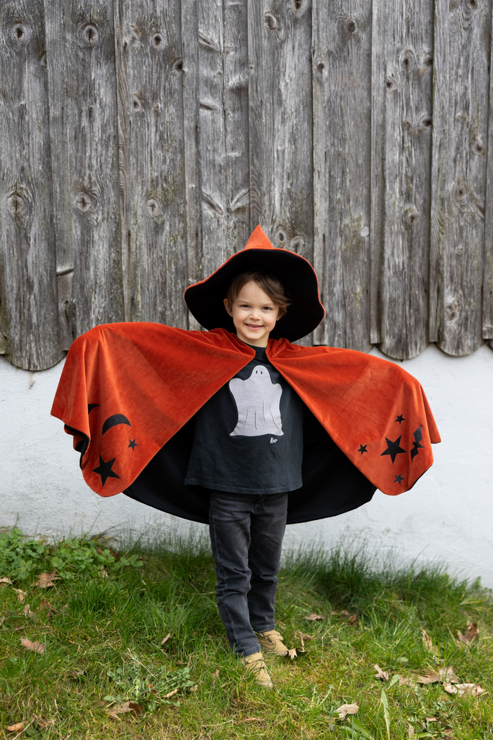 AUTUMN EMBERS WIZARD CAPE W/HAT SIZE 4-6
