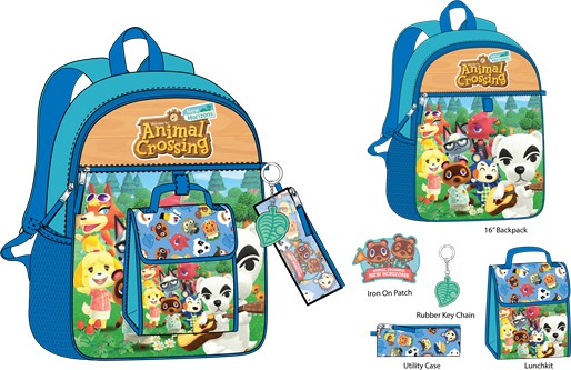 ANIMAL CROSSING 5-PC BACKPACK