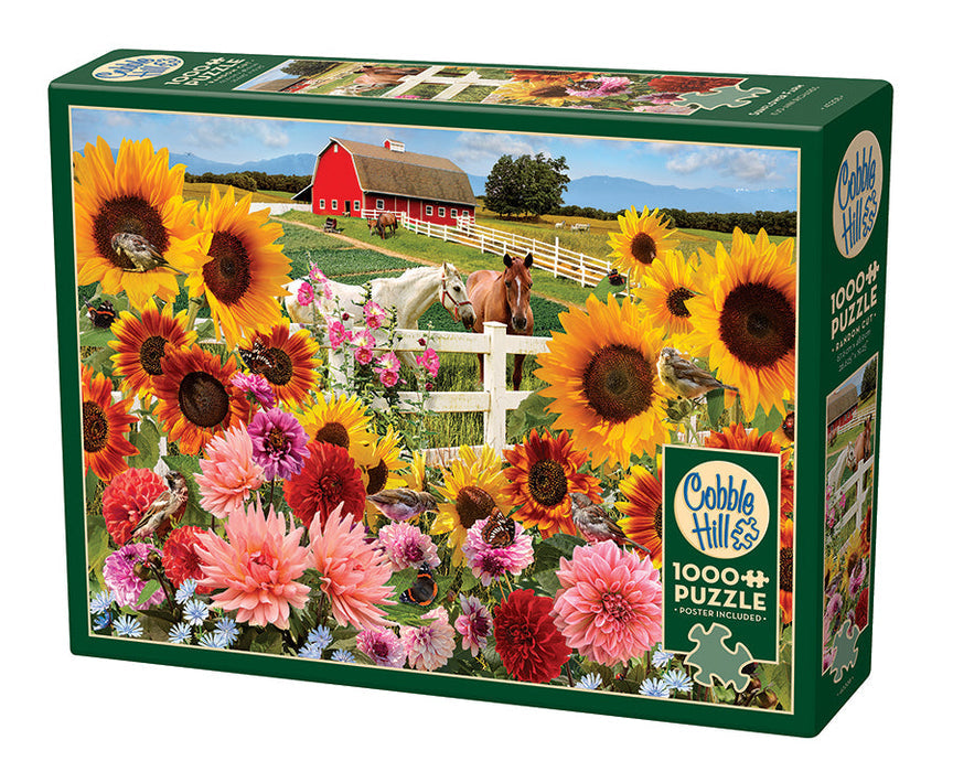 COBBLE HIL 1000 PC SUNFLOWER FARM