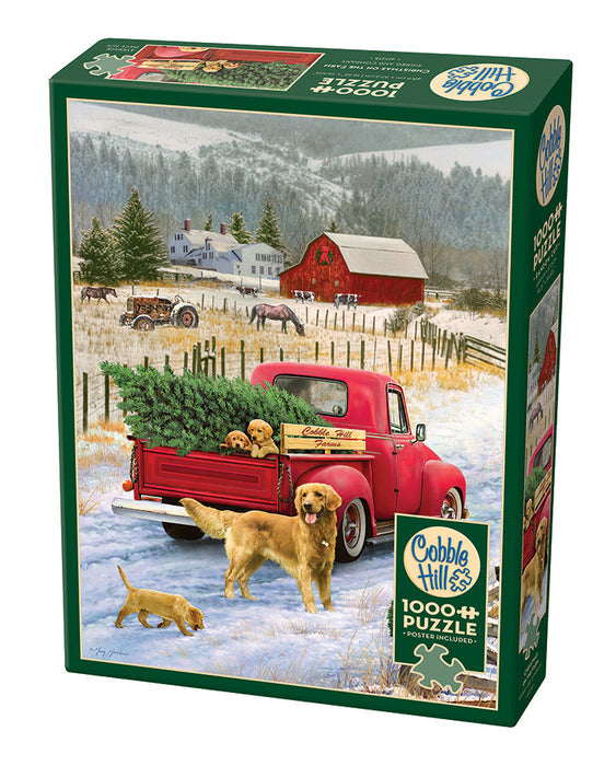 COBBLE HIL 1000 PC CHRISTMAS ON THE FARM