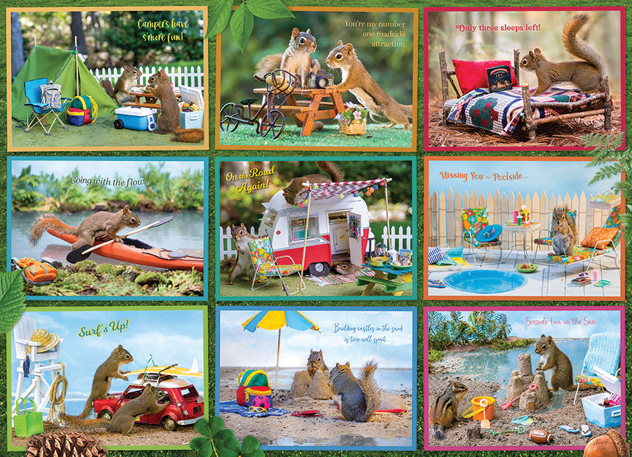 COBBLE HIL 1000 PC SQUIRRELS ON VACATION