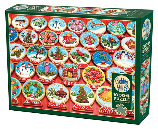 COBBLE HIL 1000 PC SNOW GLOBE COOKIES