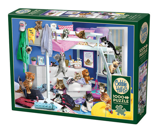 COBBLE HIL 1000 PC KITTEN SLUMBER PARTY