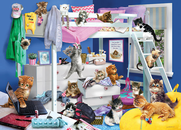 COBBLE HIL 1000 PC KITTEN SLUMBER PARTY