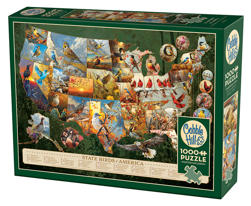 COBBLE HIL 1000 PC STATE BIRDS OF AMERICA