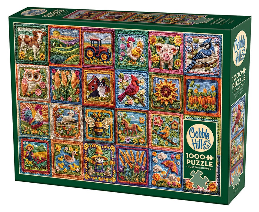 COBBLE HIL 1000 PC COUNTRY LIFE CROCHET
