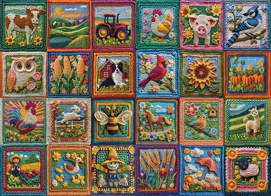 COBBLE HIL 1000 PC COUNTRY LIFE CROCHET