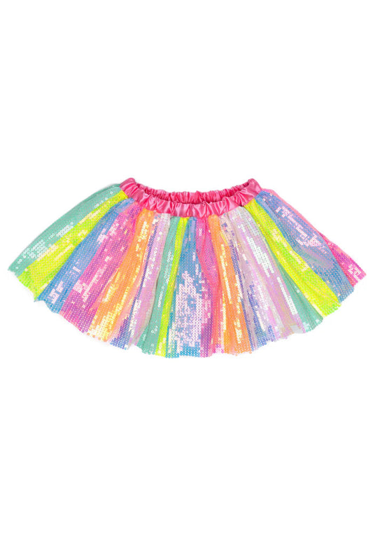 STRIPY SEQUINS SKIRT SIZE 4-6