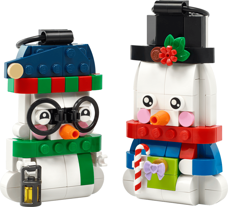 LEGO SNOWMAN ORNAMENTS