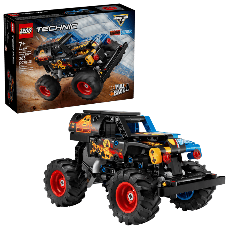 LEGO TECHNIC GRAVE DIGGER FIRE AND ICE
