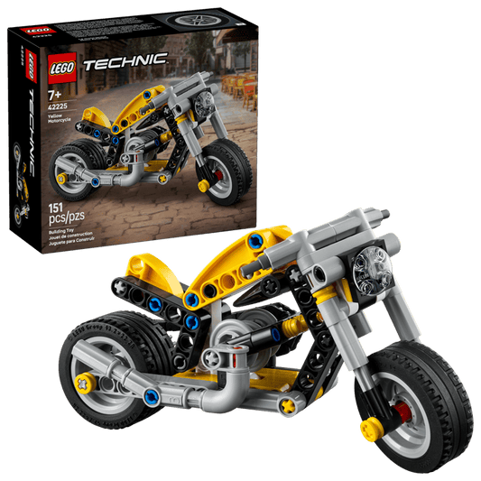 LEGO TECHNIC YELLOW MOTORCYCLE