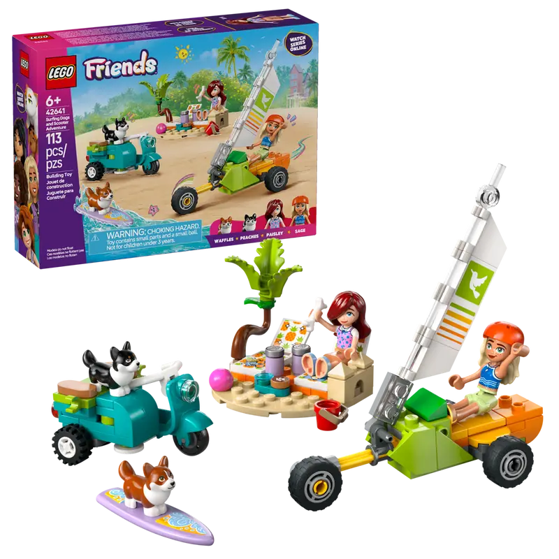 LEGO FRIENDS SURFING DOGS & SCOOTER ADVENTURE