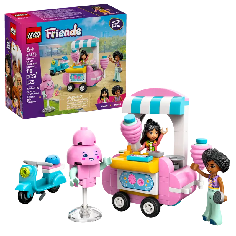 LEGO FRIENDS COTTON CANDY STAND & SCOOTER