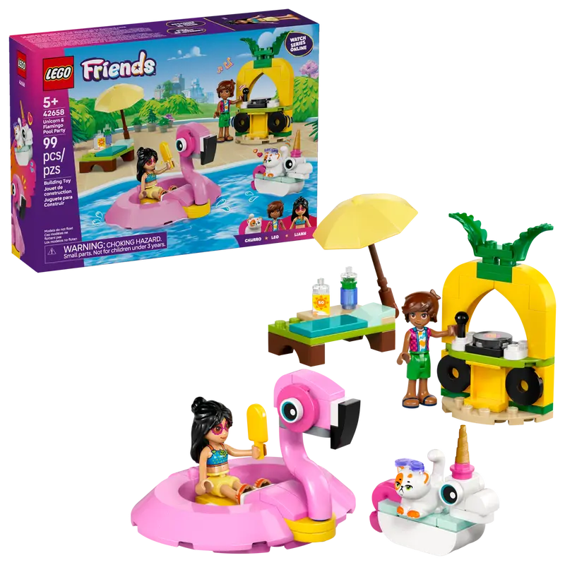 LEGO FRIENDS UNICORN & FLAMINGO POOL PARTY