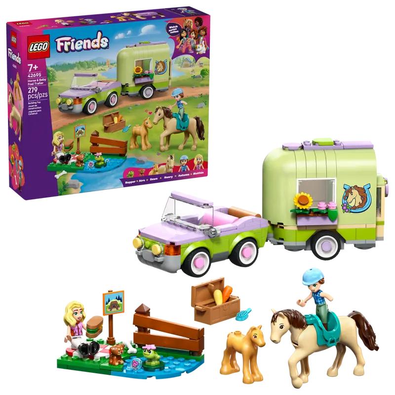 LEGO FRIENDS HORSE & BABY FOAL TRAILER