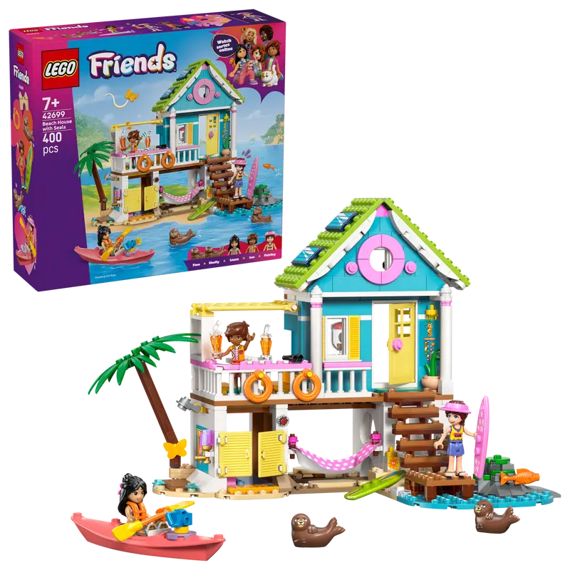 LEGO FRIENDS BEACH HOUSE WITH SEALS