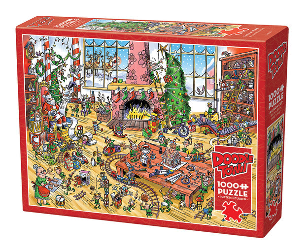 COBBLE HIL 1000 PC DOODLETOWN: ELVES AT WORK