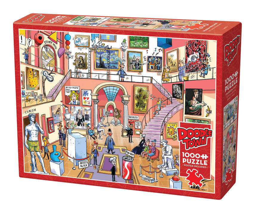 COBBLE HIL 1000 PC DOODLETOWN MUSEUM MISCHIEF