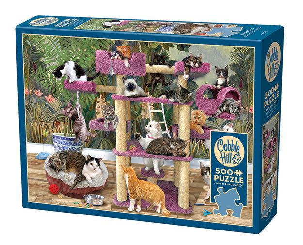 COBBLE HIL 500 PC JUNGLE CATS