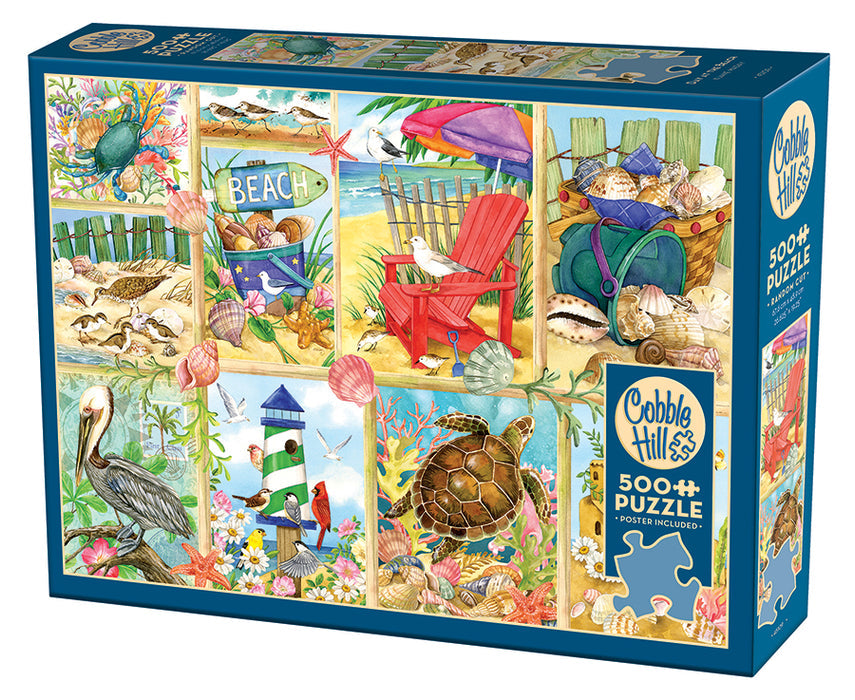 COBBLE HIL 500 PC DAY AT THE BEACH
