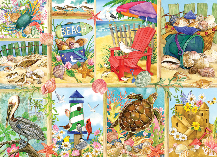 COBBLE HIL 500 PC DAY AT THE BEACH