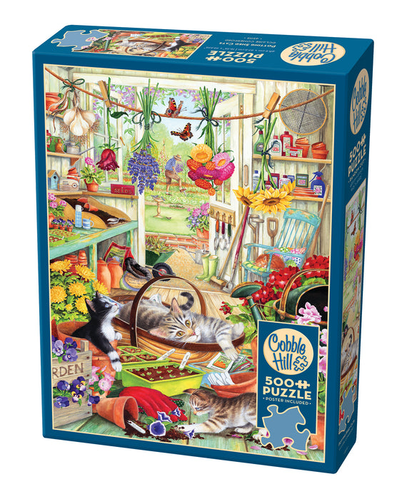 COBBLE HIL 500 PC POTTING SHED CATS