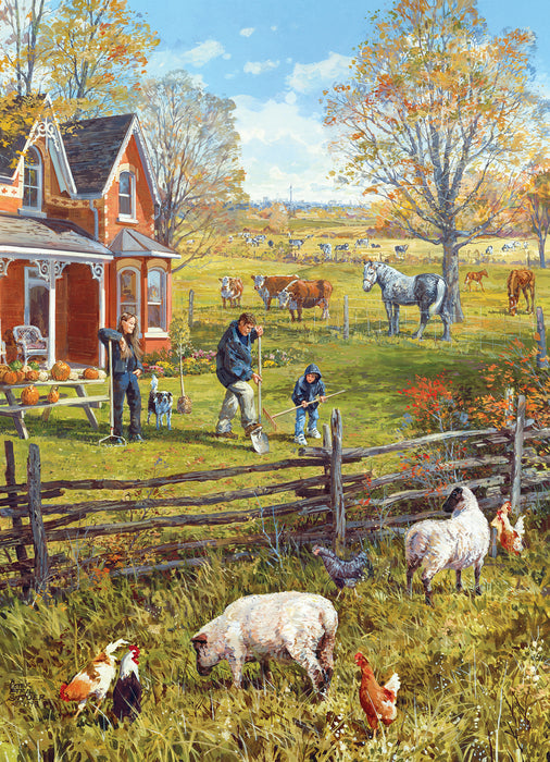 COBBLE HIL 500 PC YOUNG FAMILY FARM