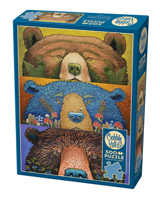 COBBLE HIL 500 PC BEAR EYES: HARVEST