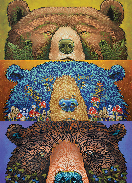 COBBLE HIL 500 PC BEAR EYES: HARVEST