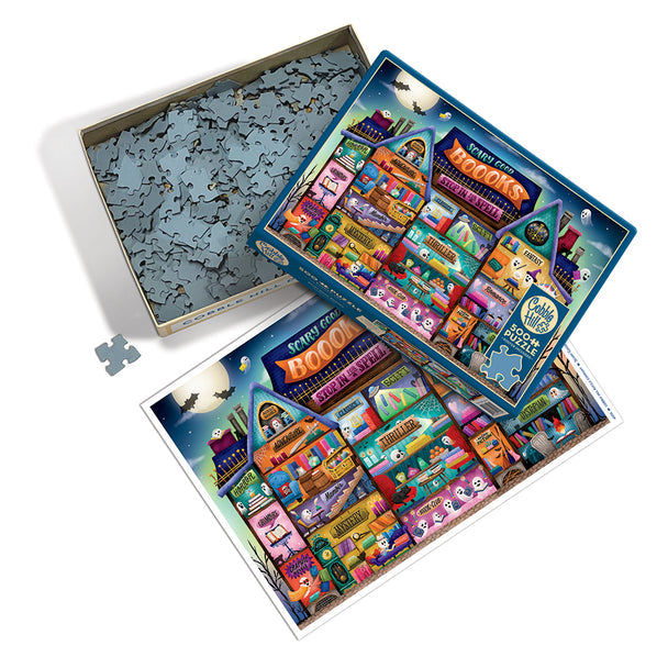 COBBLE HIL 500 PC SCARY GOOD BOOOKS