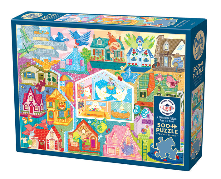 COBBLE HIL 500 PC RAINBOW BIRDIES