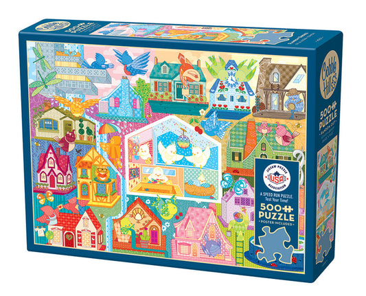COBBLE HIL 500 PC RAINBOW BIRDIES