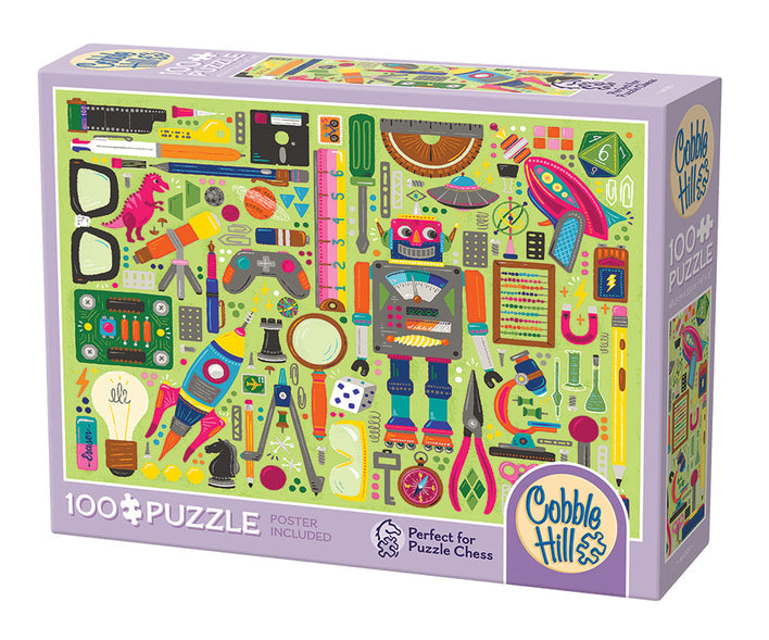 COBBLE HIL 100 PC NERDY JUNK DRAWER