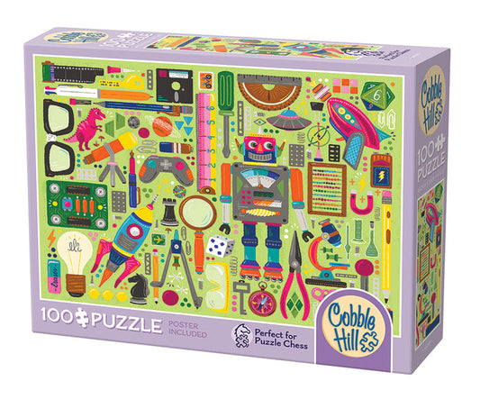 COBBLE HIL 100 PC NERDY JUNK DRAWER