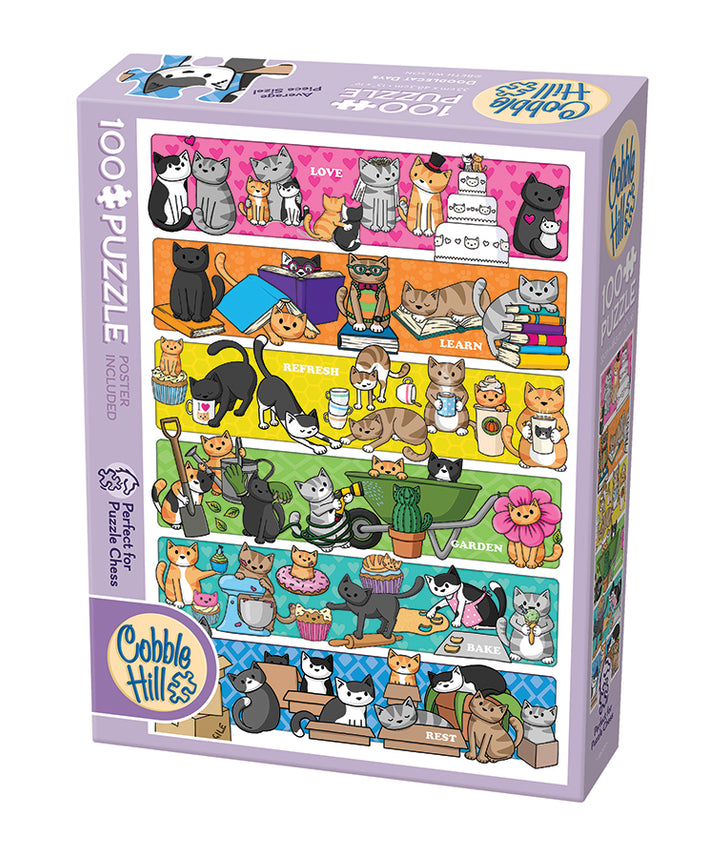 COBBLE HIL 100 PC DOODLECAT DAYS