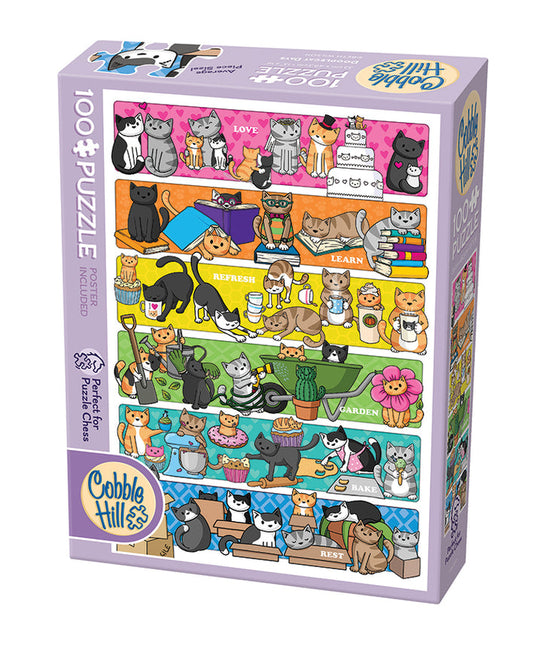 COBBLE HIL 100 PC DOODLECAT DAYS