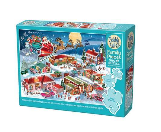 COBBLE HIL FAMILY PUZZLE SANTA'S FLYBY