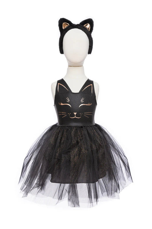 BLACK CAT DRESS & HEADPIECE SIZE 5-6