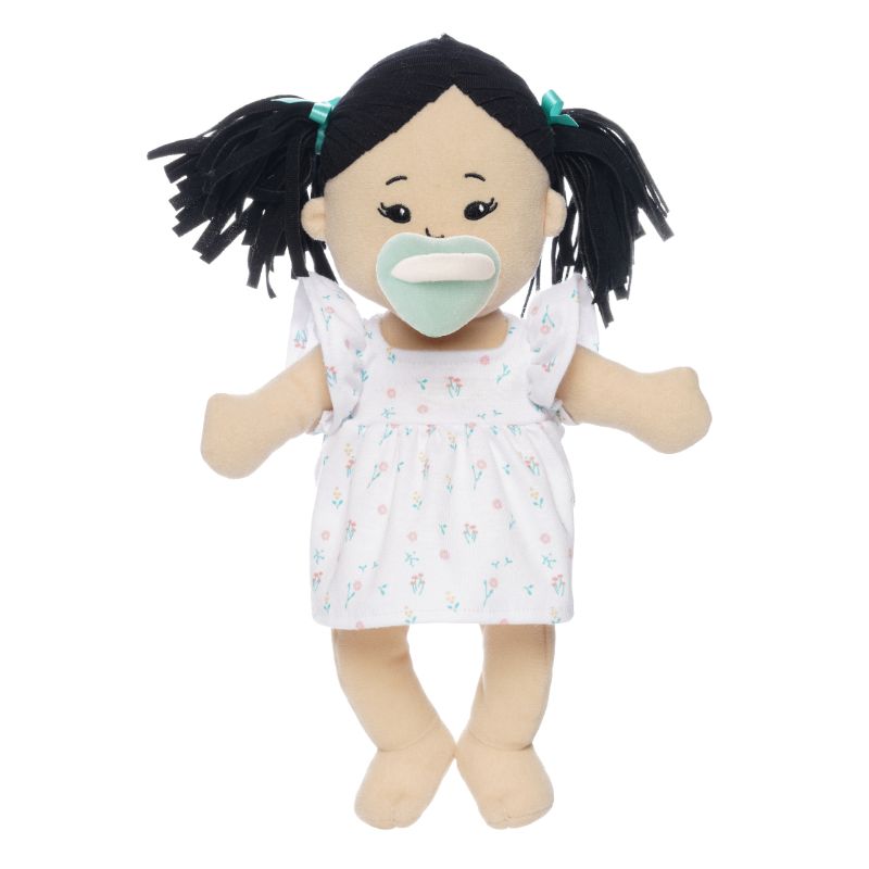 LOVE, STELLA BEIGE DOLL W/BLACK PIGTAILS