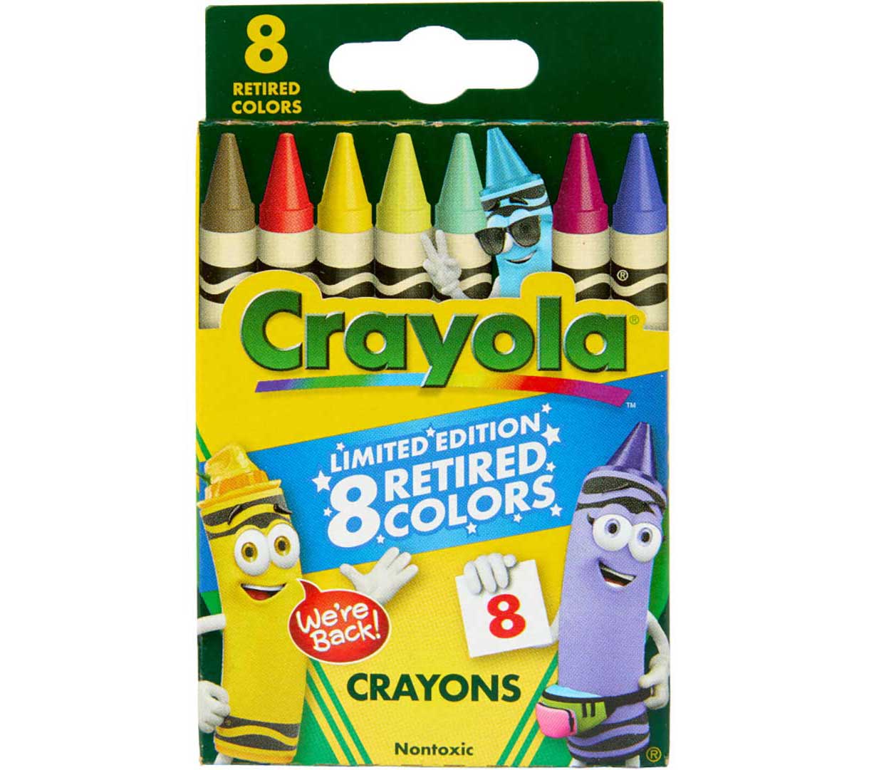 CRAYOLA CRAYONS 8 PC RETIRED