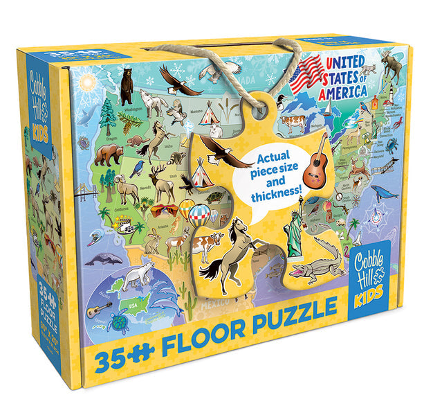 COBBLE HIL FLOOR PUZZLE-35 PC MAP OF CANADA