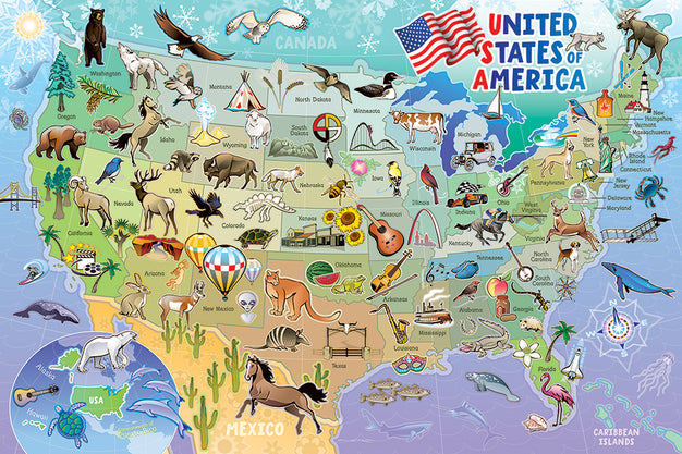 COBBLE HIL FLOOR PUZZLE-35 PC MAP OF CANADA