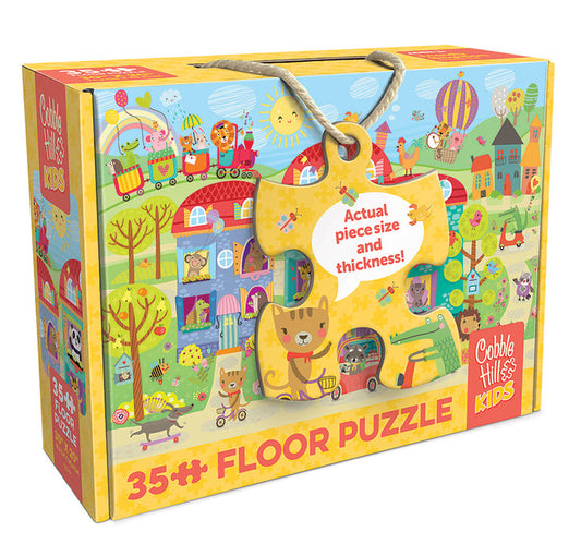 COBBLE HIL FLOOR PUZZLE 35 PC FRIENDLY NIEGHBOURS