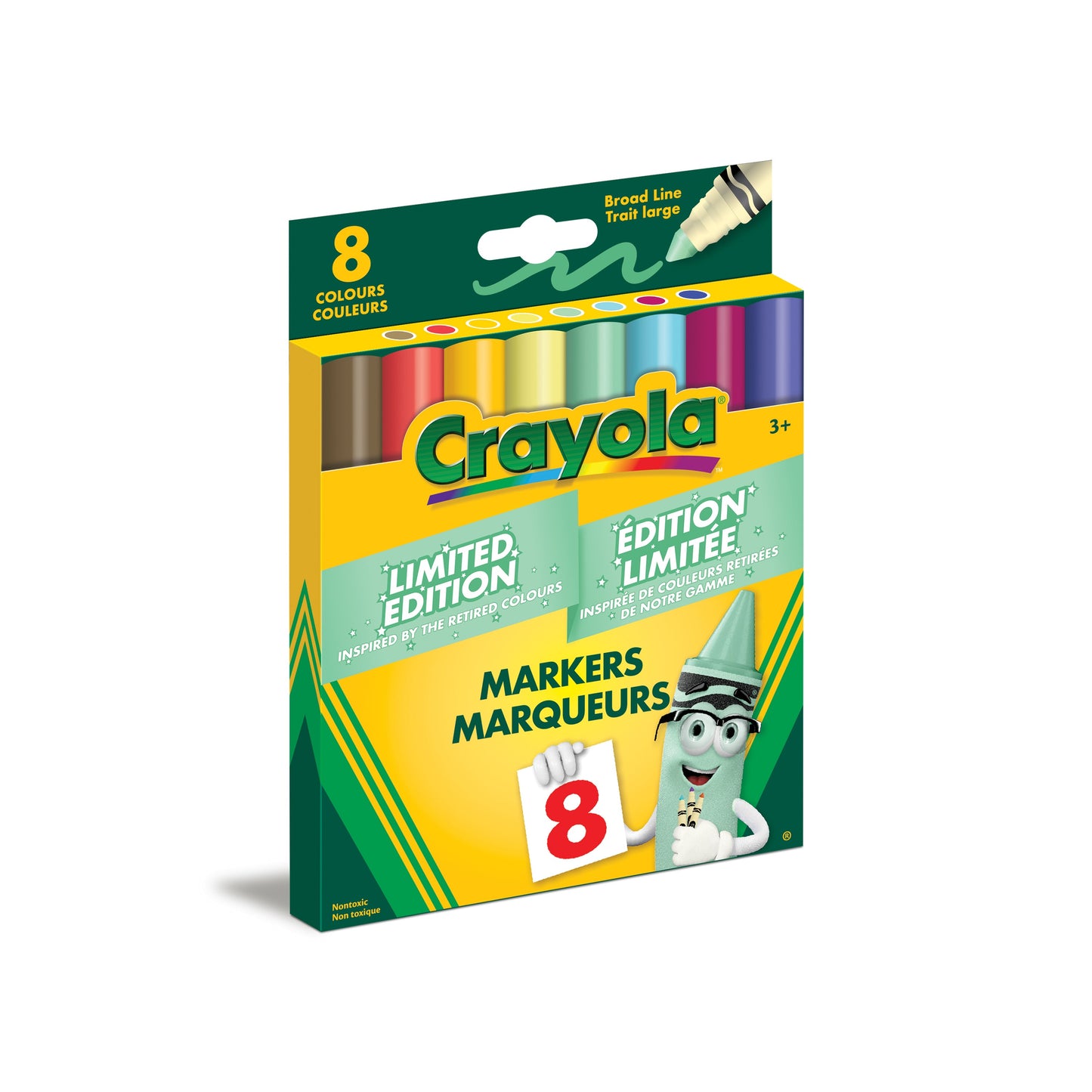 CRAYOLA MARKERS 8 PC RETIRED